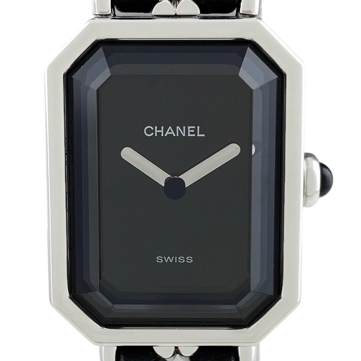 H0451 プルミエール シャネル CHANEL 未使用)CHANEL シャネル プルミエール ロック L ブラック H0451