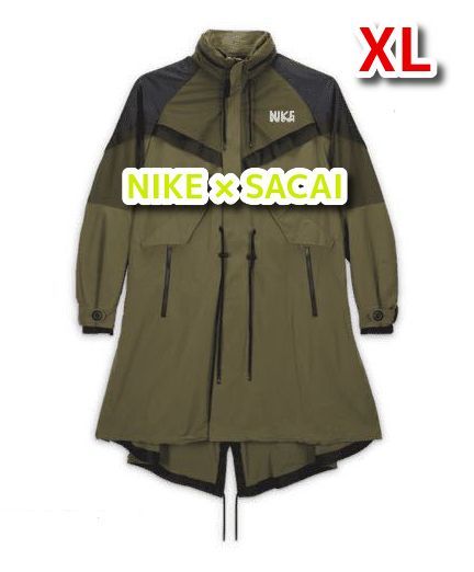 NIKE×sacaiメンズトレンチジャケット カーキsize XL/モッズコート