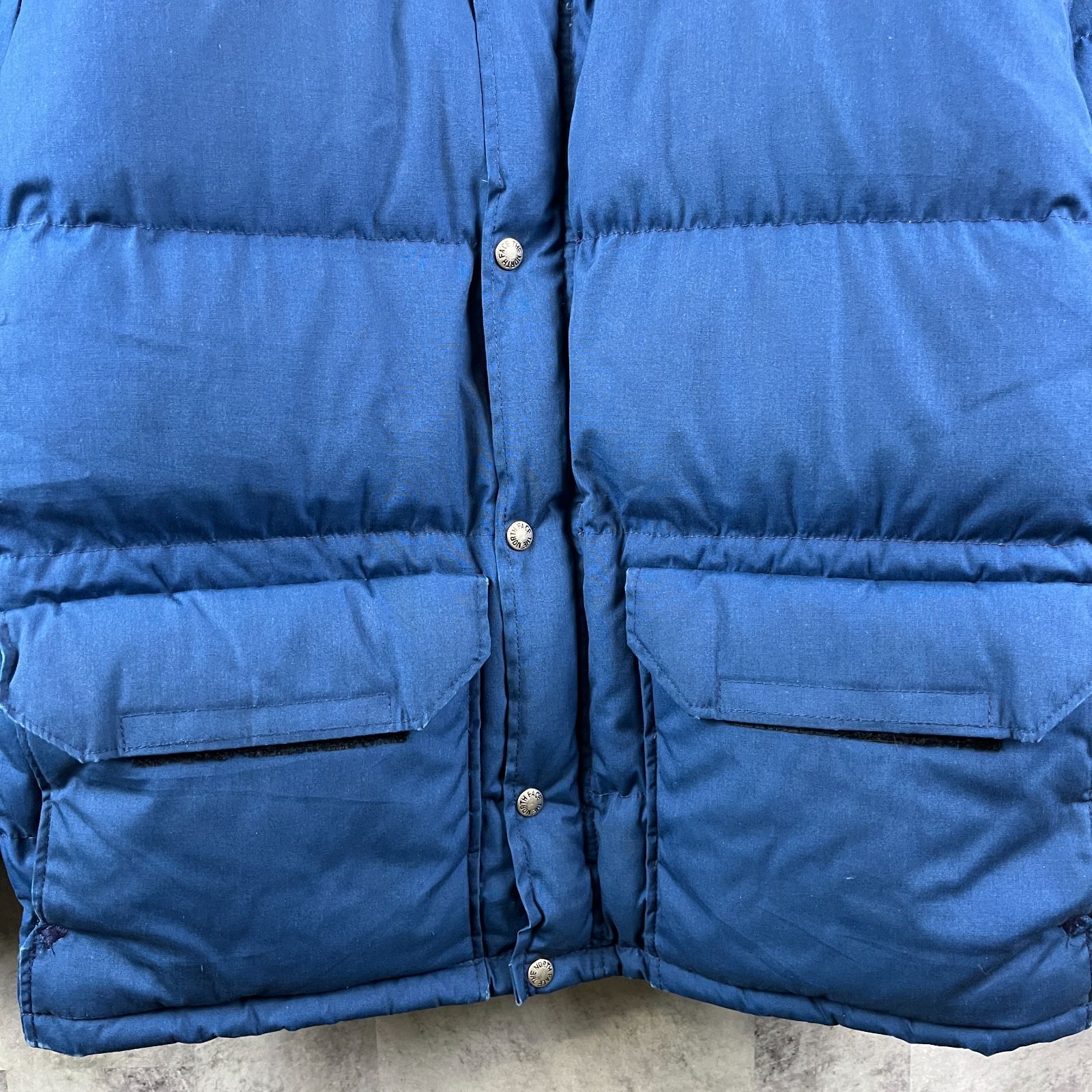 80s USA製 THE NORTH FACE ダウンジャケット 茶タグ ブルー M - メルカリ