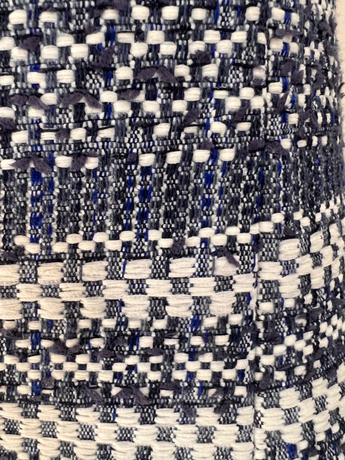 Rene tissueブルーツイード リボンAライン ワンピース Rene TISSUE