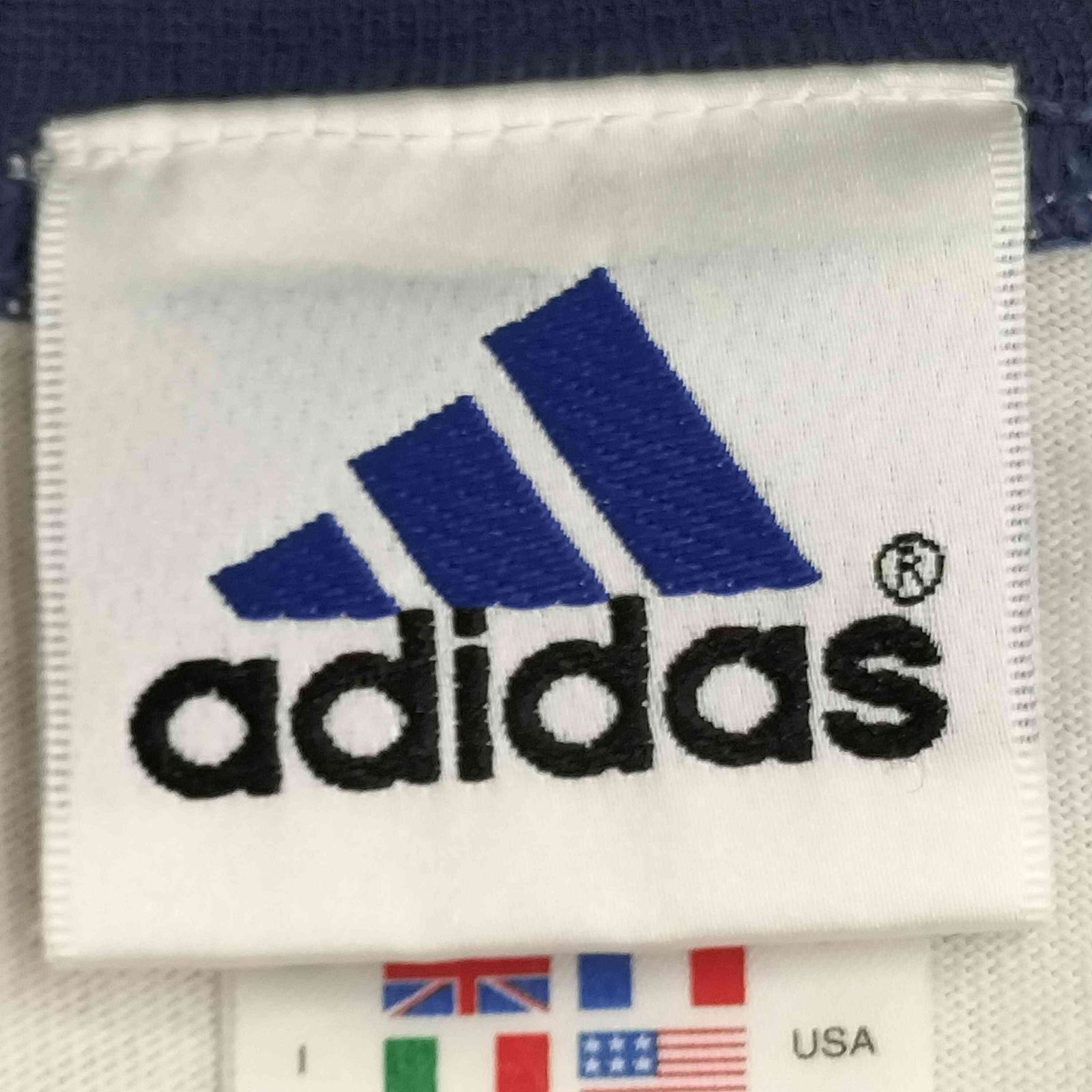 アディダス adidas 90S 万国旗タグ フロントプリント S/S