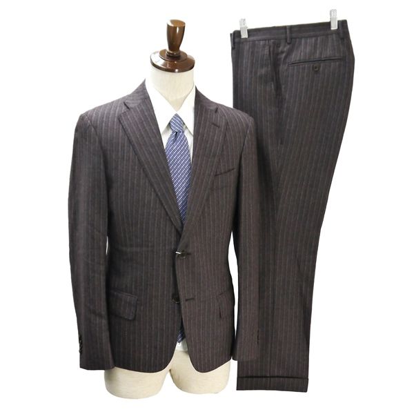 【YA7】THE SUIT COMPANY ダークグレー ストライプ 秋冬スーツ YA7】THE SUIT COMPANY ダークグレー ストライプ 秋冬スーツ