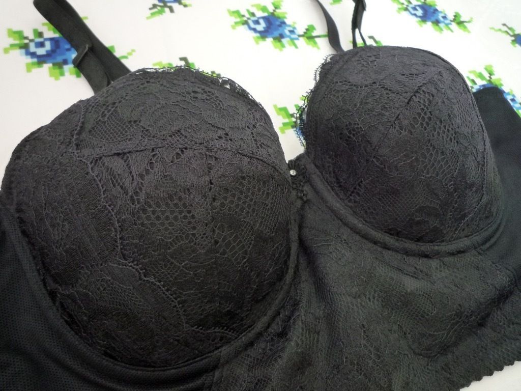 シャンデール ベル 最高級補正下着 ロングブラジャー ブラック