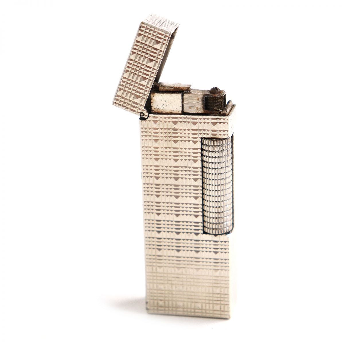 Dunhill ダンヒルスクエア総柄ローラー式ガスライターシルバー 楽天市場】外装美品☆Dunhill ダンヒル スクエア 総柄 ローラー式 ガス