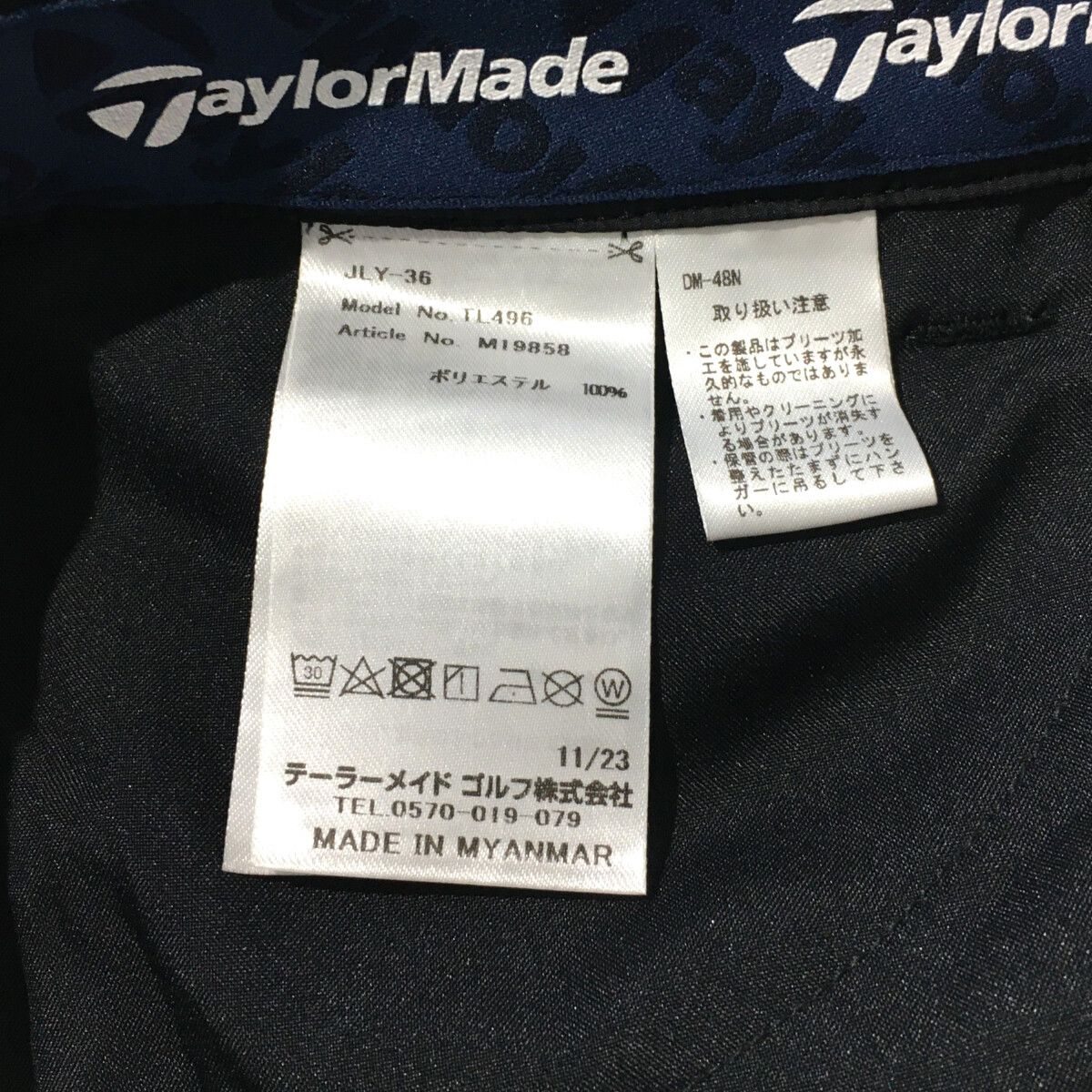 TaylorMade M19858 黒 プリーツショートパンツ M 未使用品 レディース テーラーメイド Taylor Made ショート