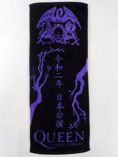 中古】雑貨 クイーン+アダム・ランバート フェイスタオル