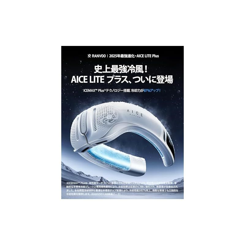 AICE LITE RANVOO 2025首掛け扇風機 熱中症対策 携帯扇風機 AICE LITE RANVOO 2025首掛け扇風機 熱中症対策 携帯扇風機 楽天市場