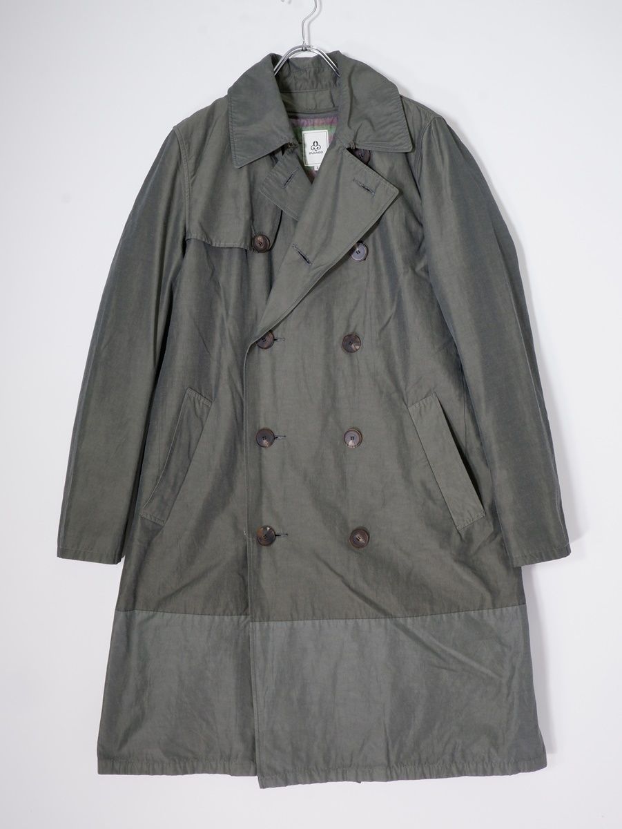 BURBERRY LONDON 麻100% 千鳥柄 トレンチ コート ジャケット BURBERRY