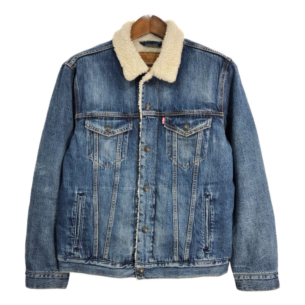 Levi's リーバイス デニムボアジャケット ブルー (メンズ L) 中古 古着 S9771