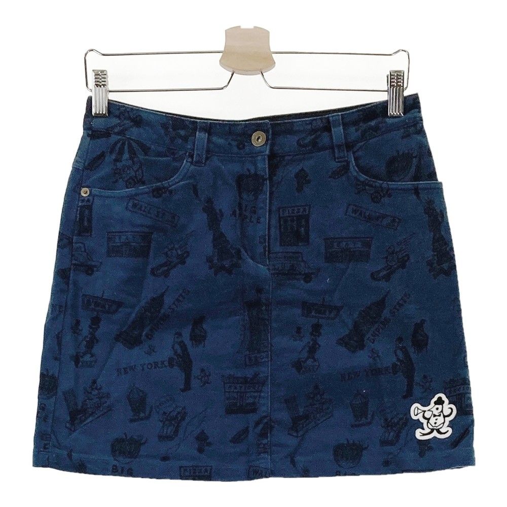 超美品】マンシングウェア 半袖ポロシャツ ピンク×オレンジ ヤシの木柄