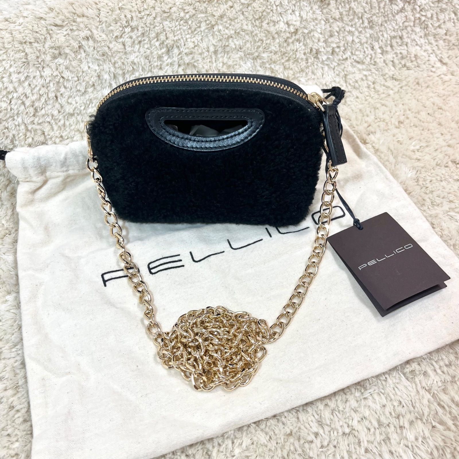 美品 PELLICO ANELLI REVERSE PICO CURLY BAG 2way - メルカリ