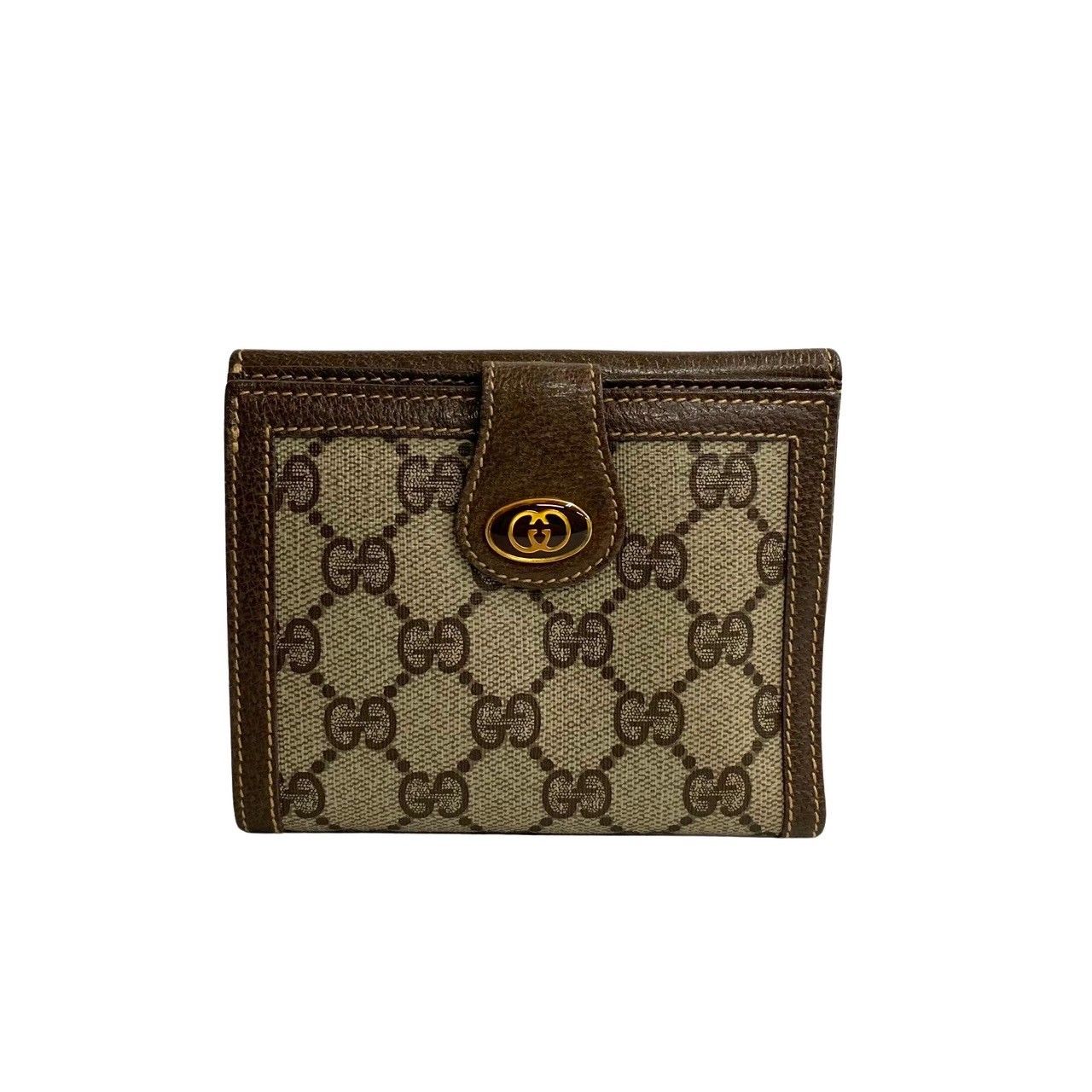 極 美品 希少品 GUCCI グッチ オールドグッチ GG ロゴ 総柄 金具  