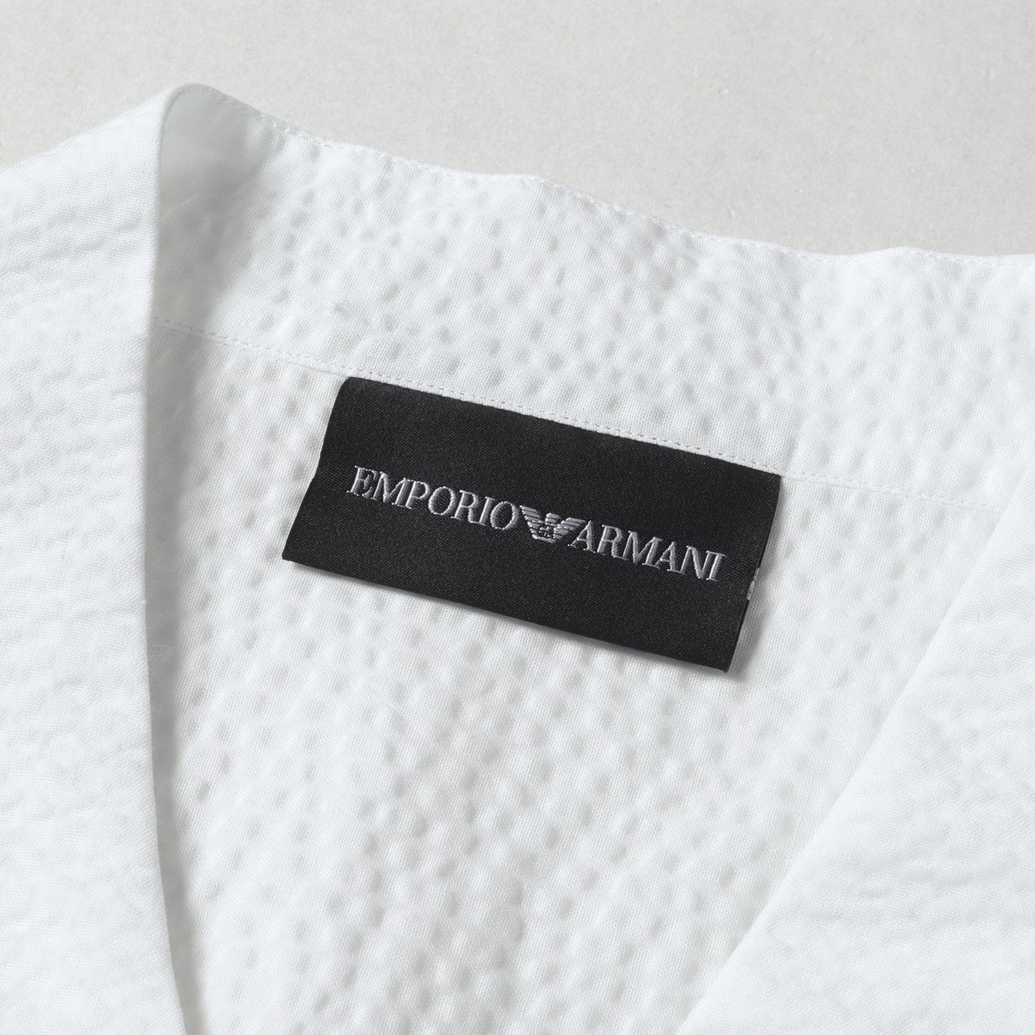 美品 EMPORIO ARMANI エンポリオアルマーニ シャツ シアサッカー 