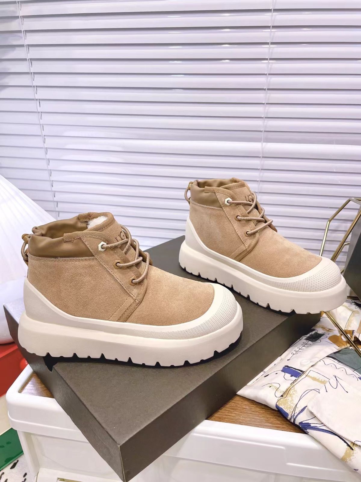 UGG アグ メンズ ブーツ シューズ カジュアル ブランド 男性 大きいサイズ ビックサイズ ファッションアグ メンズ ニューメル ウェザー ハイブリット UGG men UGG Neumel Weather Hybrid Chestnut/Whitecap