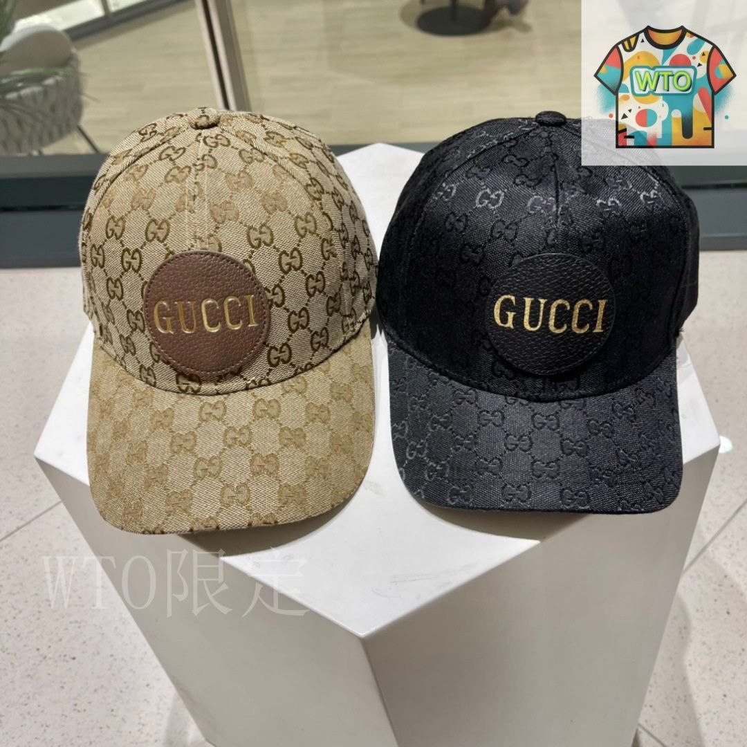 おまつ GUCCI LOVED刺繍 ベースボールキャップ GUCCI LOVED サイド ロゴ 刺繍 ブラック 黒 ベースボール cap