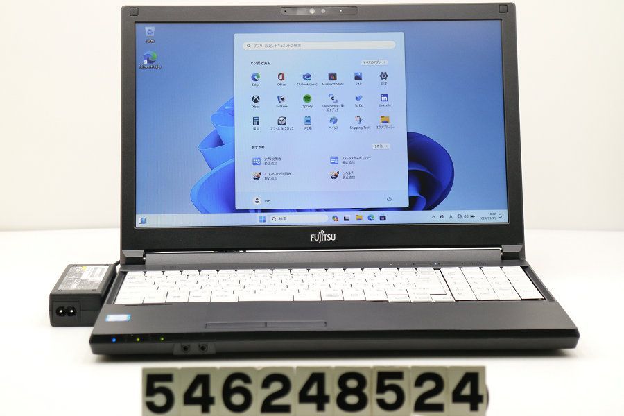 富士通 LIFEBOOK A579/CX Core i5 8265U 1.6GHz/8GB/256GB(SSD)/Multi/15.6W/FWXGA(1366x768)/Win11 【546248524】