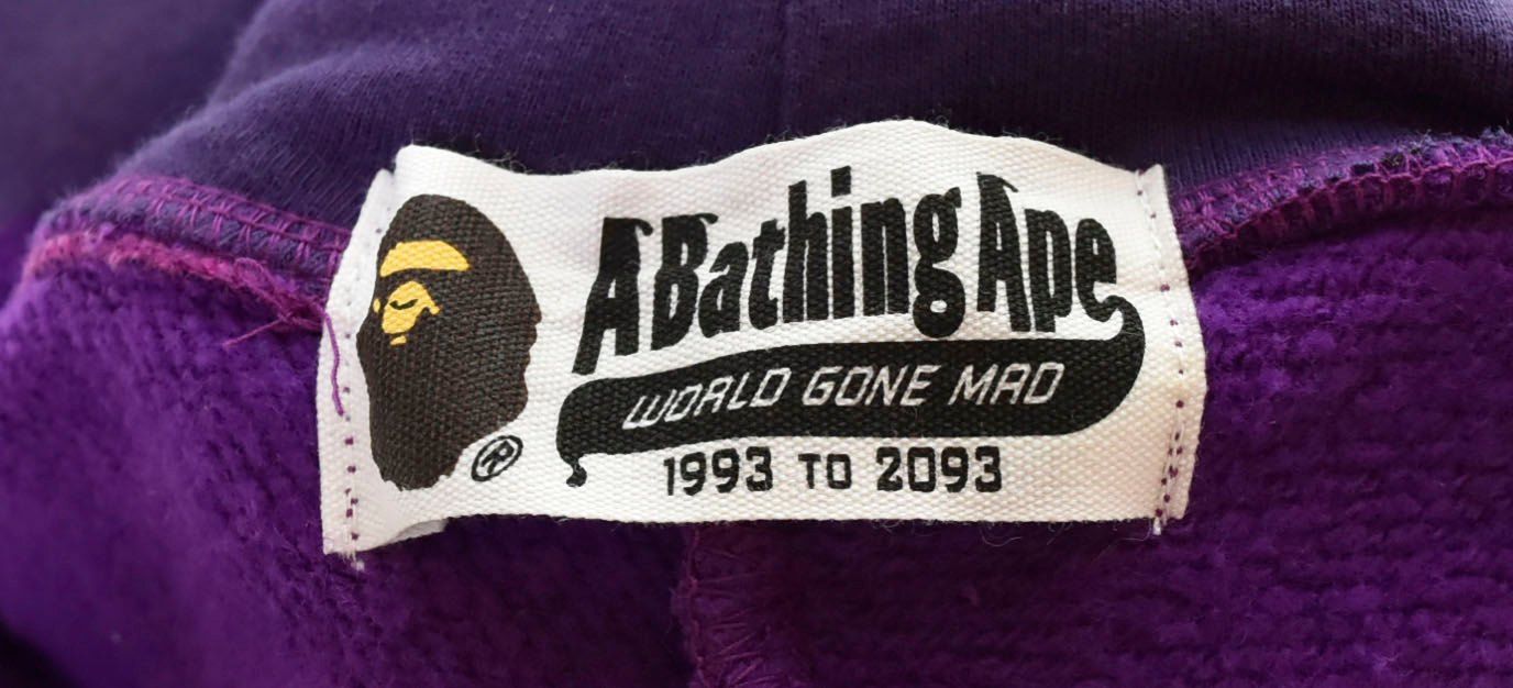 エイプ A BATHING APE シャークパーカー マスク ネック
