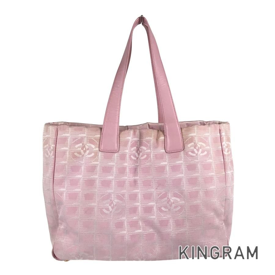 【CHANEL】シャネル ニュートラベルライン トートバッグ ナイロン ピンク シャネル CHANEL ニュートラベルライン MM ナイロン トート