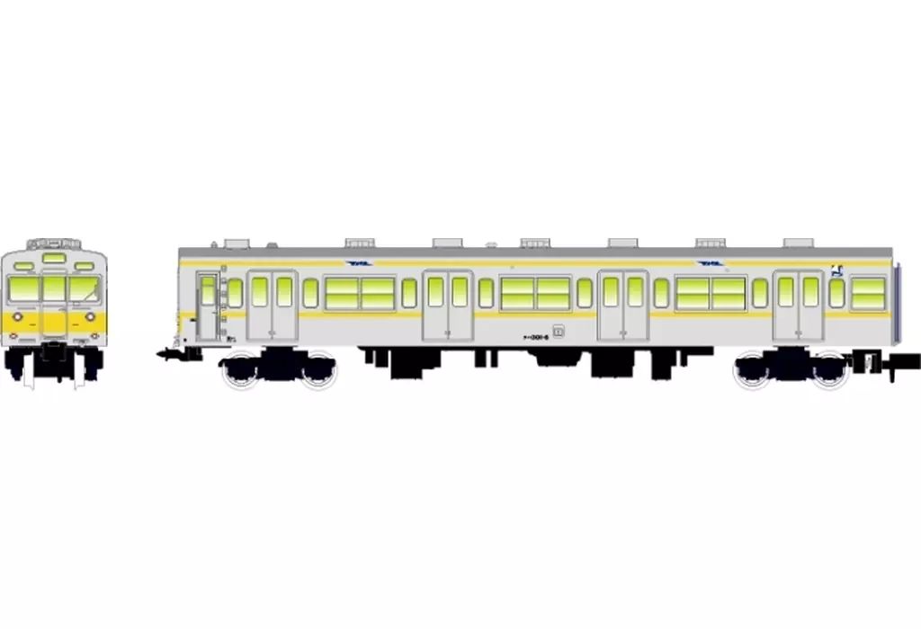 新品】鉄道模型 1/150 国鉄301系 グレー・黄帯・非冷房 7両セット