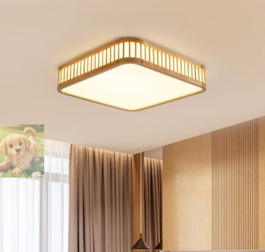 シーリングライトおしゃれ天然木LED 調光調色リモコン操作リビング 照明和室天井照明6畳-10畳 四角形 引掛け対応 工事不要 40-60cm NEXPOTALLINN_EU