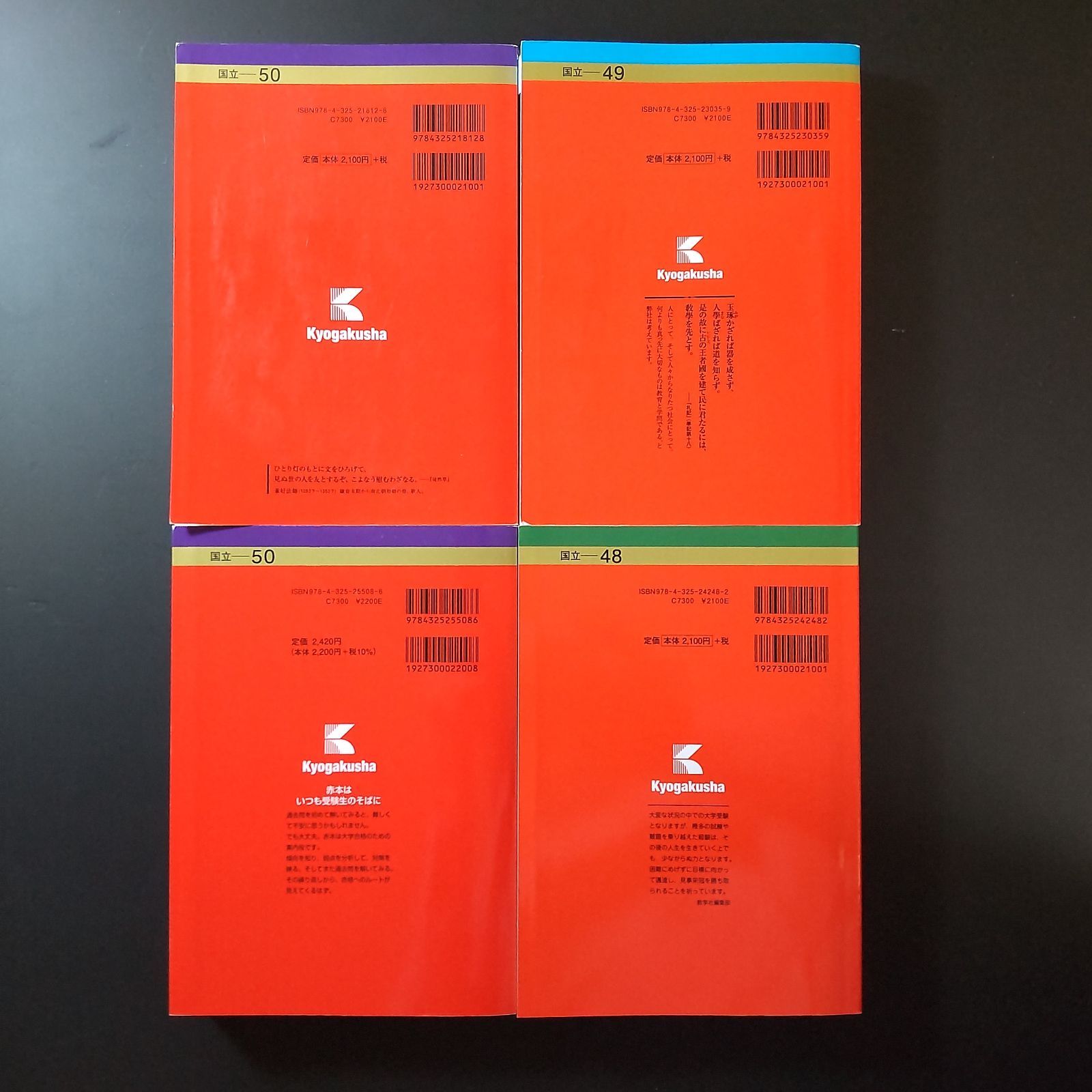 191】【4冊】東京学芸大学 書込みなし(3冊) 書込みあり(1冊) 2018 