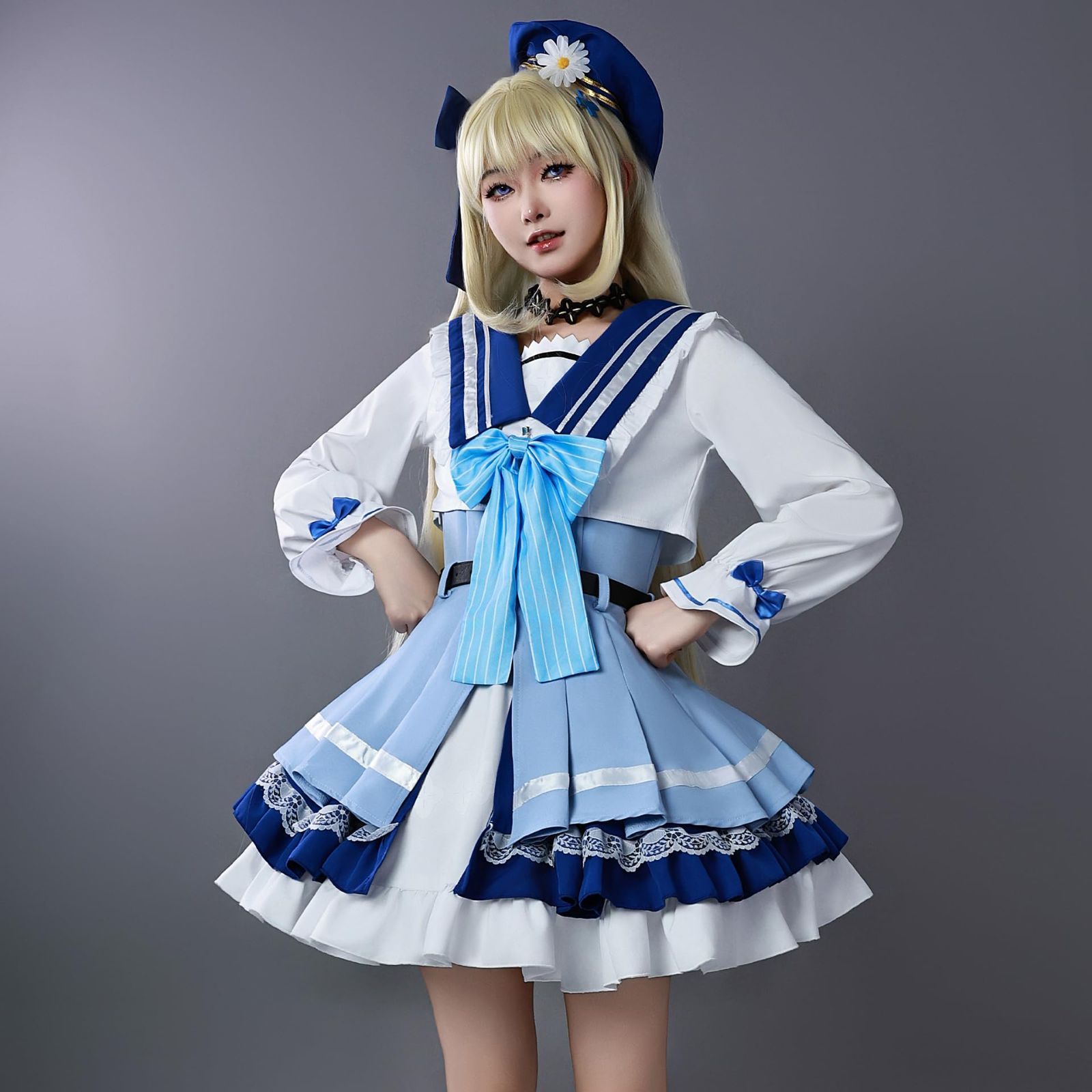 五次元 高品質 鳴潮 カルテジア ザンニー コスプレ衣装 ウィッグ付き 祝日贈り物 Cosplay コスチューム 仮装 変装 イベント ステージ服 誕生 BJ0919ML04