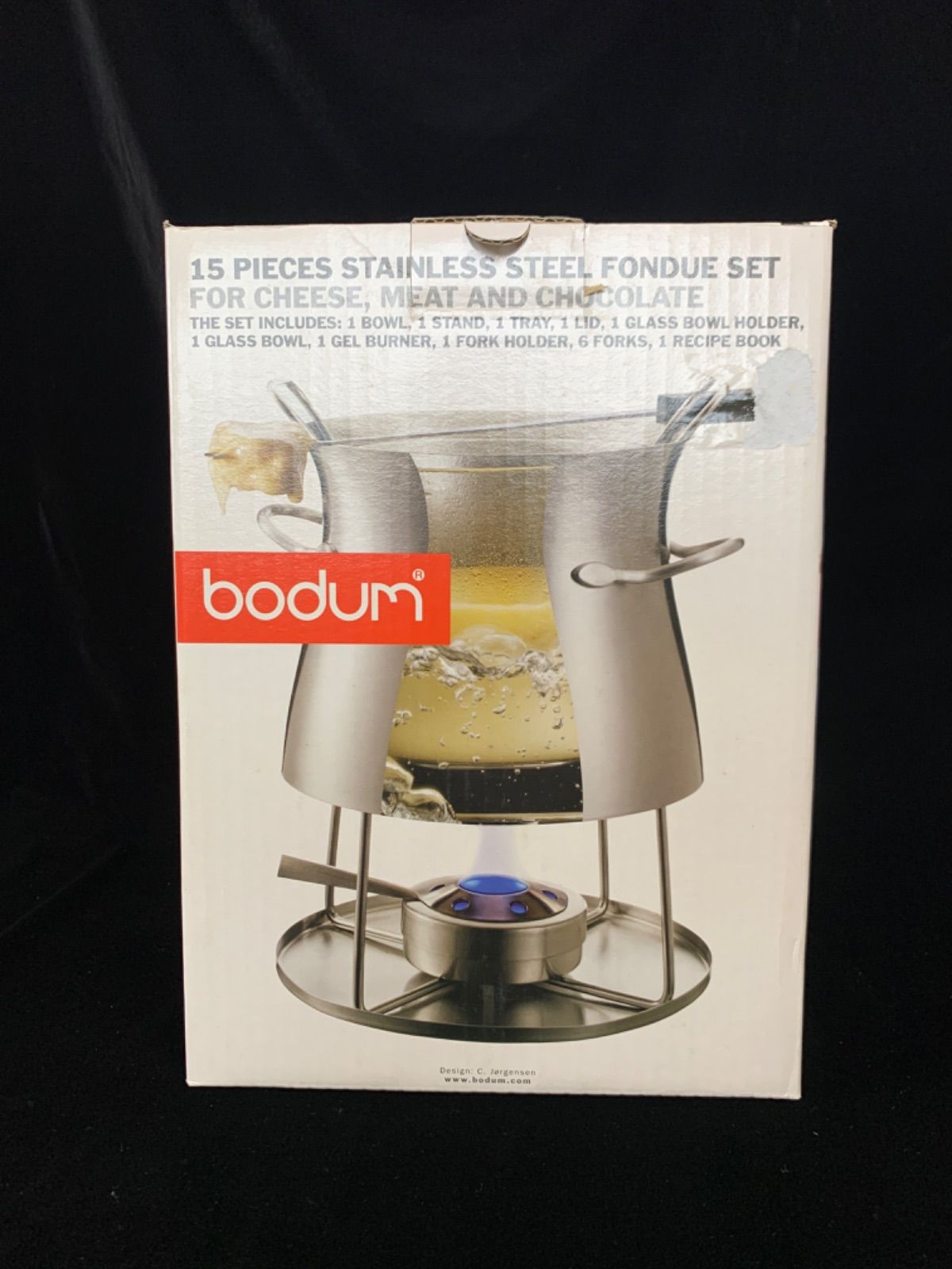 希少 廃番 未使用 ボダム フォンデュセット 18-8ステンレス 箱入り