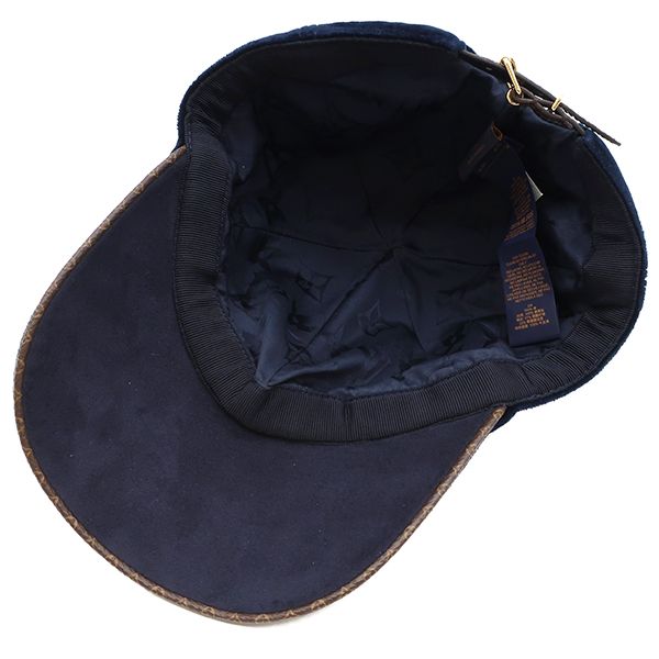 ルイヴィトン LOUIS VUITTON キャップ LV タッチ コットン ブルー