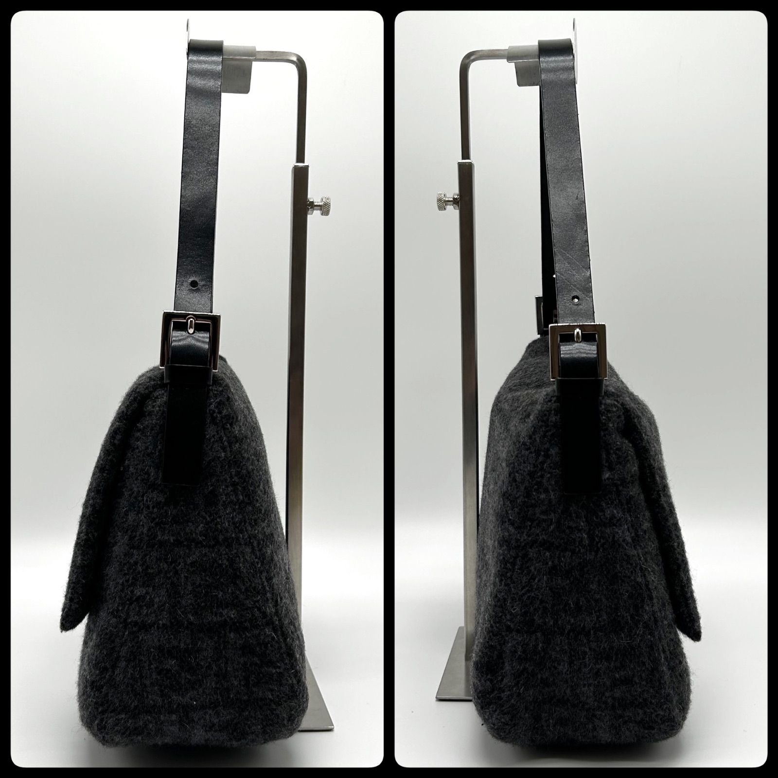 値下げ中【美品/希少】FENDI マンマバケット ズッカ柄 PVC ゴールド