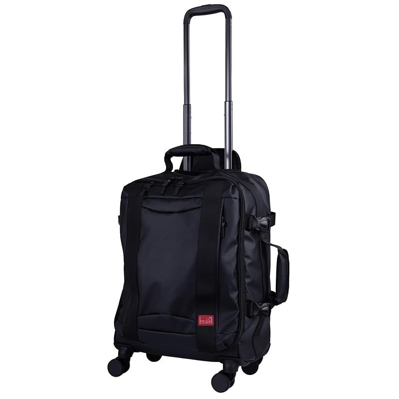 ヒデオワカマツ ベール スーツケース ソフトキャリーケース 無料預入可 軽量 ジッパー TSAロック 44L 85-17481 ブラック