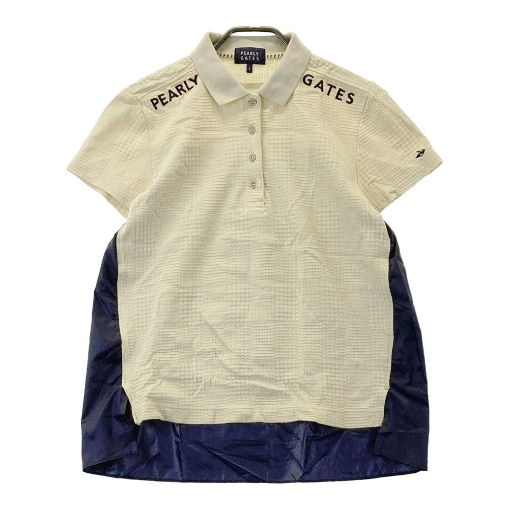 Pearly Gates 半袖シャツ ベージュ サイズ1 Mサイズ サイズ：1 PEARLY GATES パーリーゲイツ 半袖ポロシャツ ベージュ系