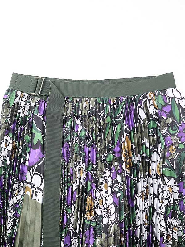 SACAI サカイ プリントプリーツミディスカート org.jpg
