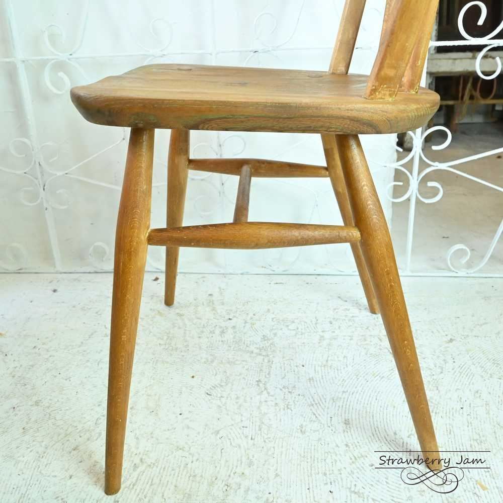 L3705-243-2 英国ヴィンテージ ERCOL フープバックチェア 4本 L3705-243-2 英国ヴィンテージ ERCOL アーコールチェア フープ