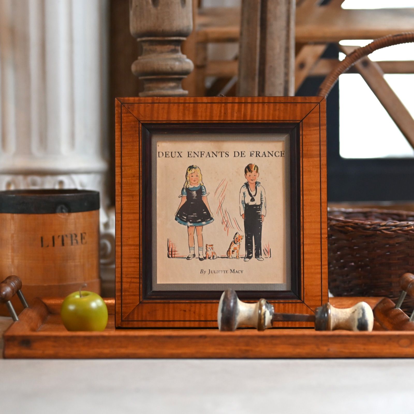 ヴィンテージフレーム「DEUX ENFANTS DE FRANCE」ヴィンテージ