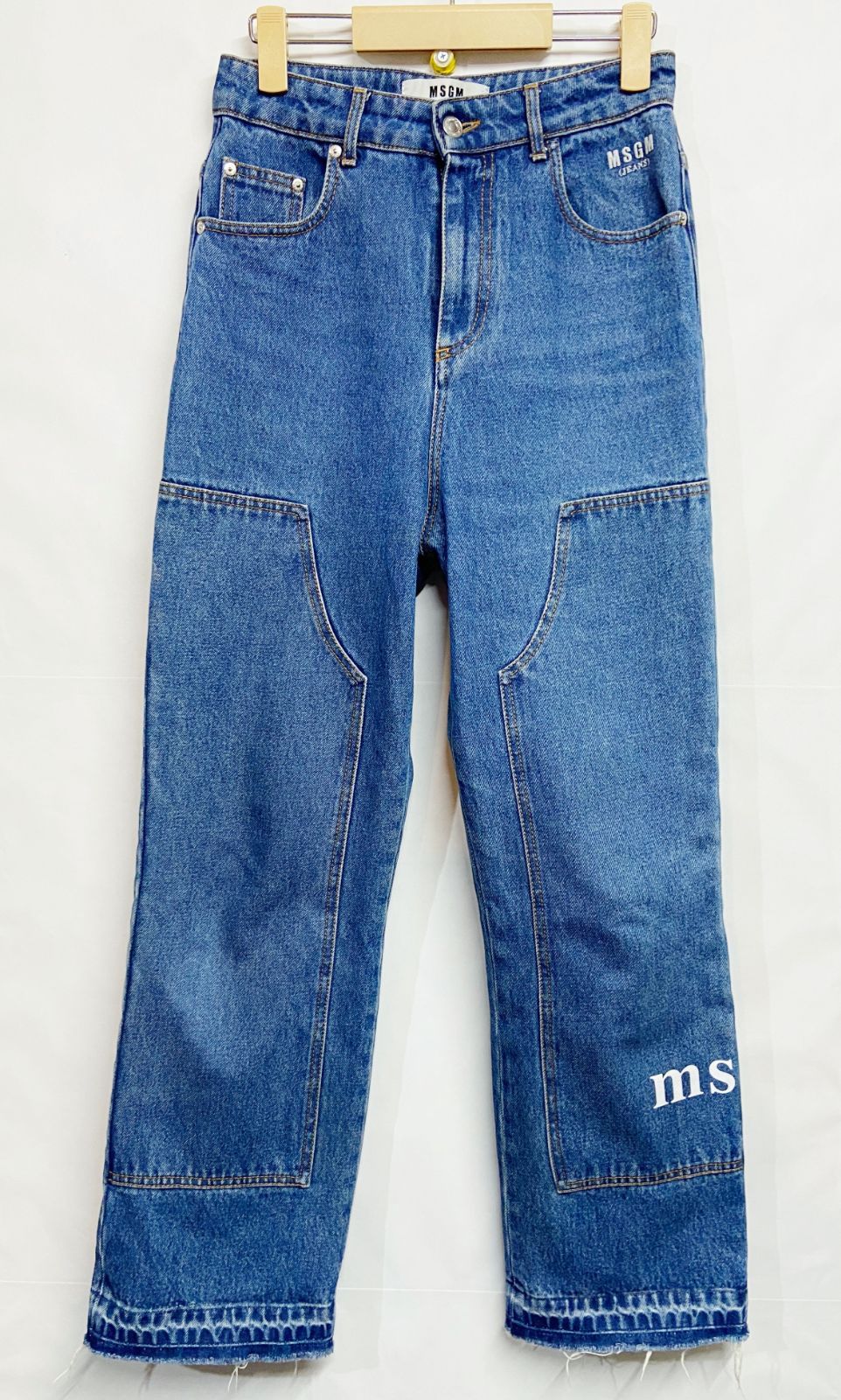 イタリア製 MSGM エムエスジーエム ハイウエスト ダブルニー