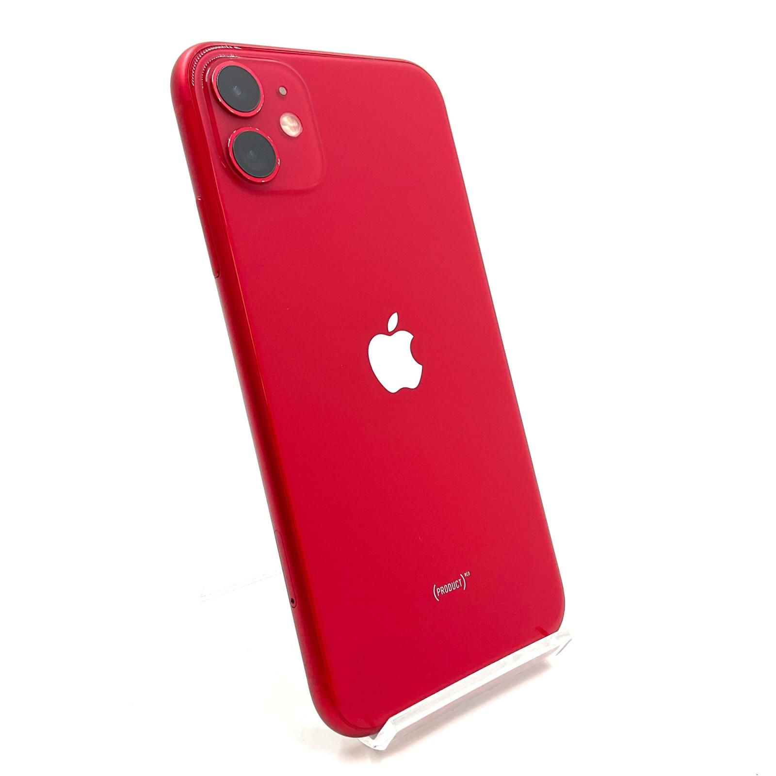 【全額返金保証】【最速発送】Apple iPhone 11 256GB (PRODUCT)RED docomo 白ロム 77% 動作確認済