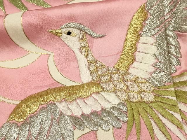 平和屋着物□豪華振袖 総刺繍 駒刺繍 雲取り鳳凰文 金彩 正絹