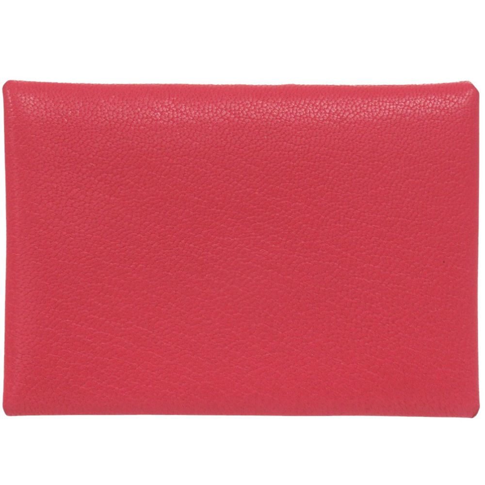 新品同様 エルメス カルヴィデュオ シェーブルシャムキラ ローズ