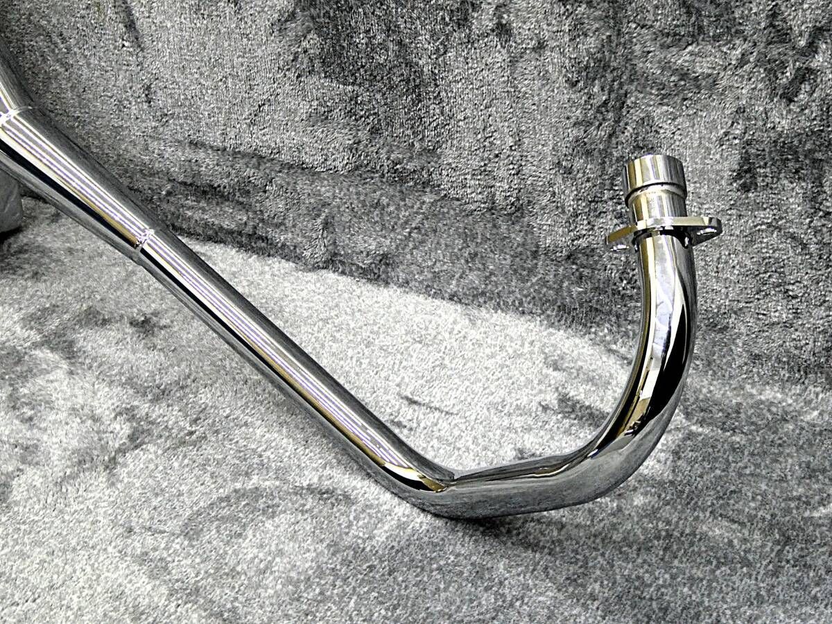 GN125 侍 ハス切り ショート管 メッキ60.5π/斜めカット 鉄管 GN125H