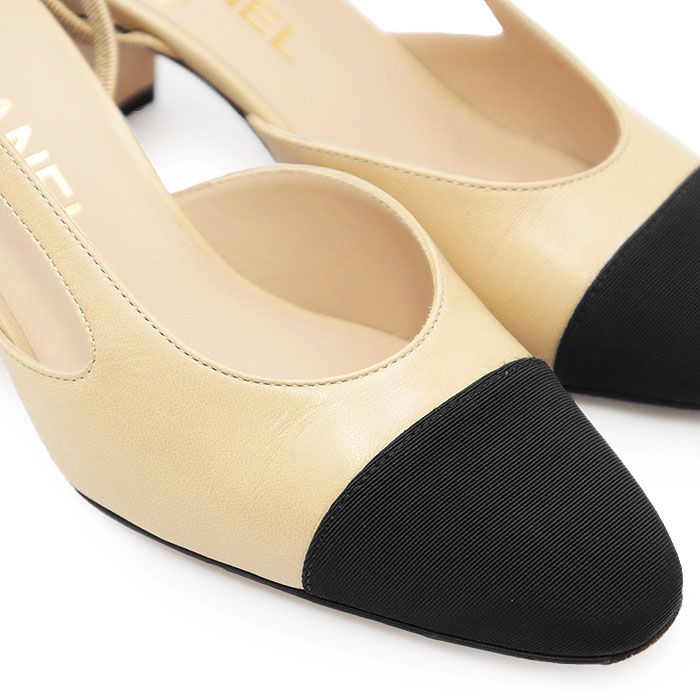 美品】CHANEL シャネル パンプス G31318 COCOマーク チャーム レザー