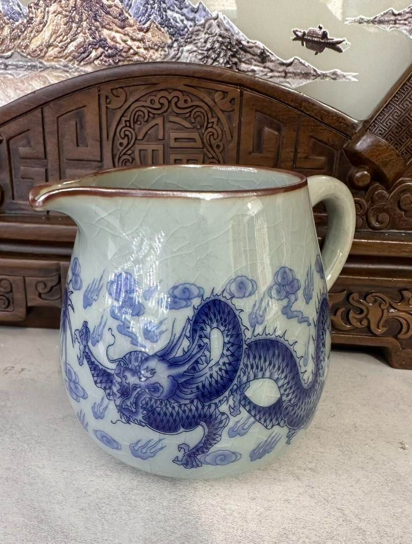 景徳鎮 陶磁器 黒地龍紋茶杯 茶碗 茶道具 装飾品 現代工芸品 置物 景徳鎮 陶磁器 黒地龍紋茶杯 茶碗 茶道具 装飾品 現代工芸品