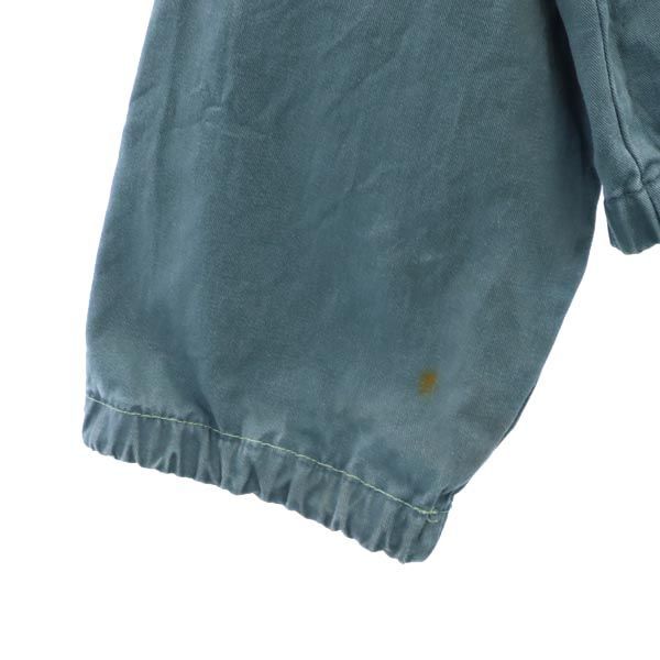 スイングトップ くま柄 刺繍 ジャケット L 緑系  メンズ   【221013】62cm身幅