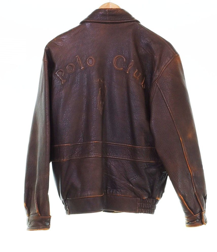 ポロクラブ Polo Club 90's A-2 フライトジャケット レザー 2