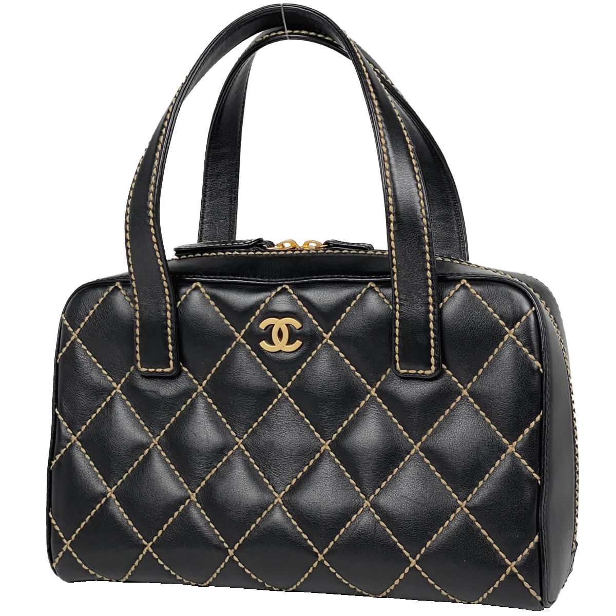 シャネル CHANEL ワイルドステッチ トートバッグ ココマーク 