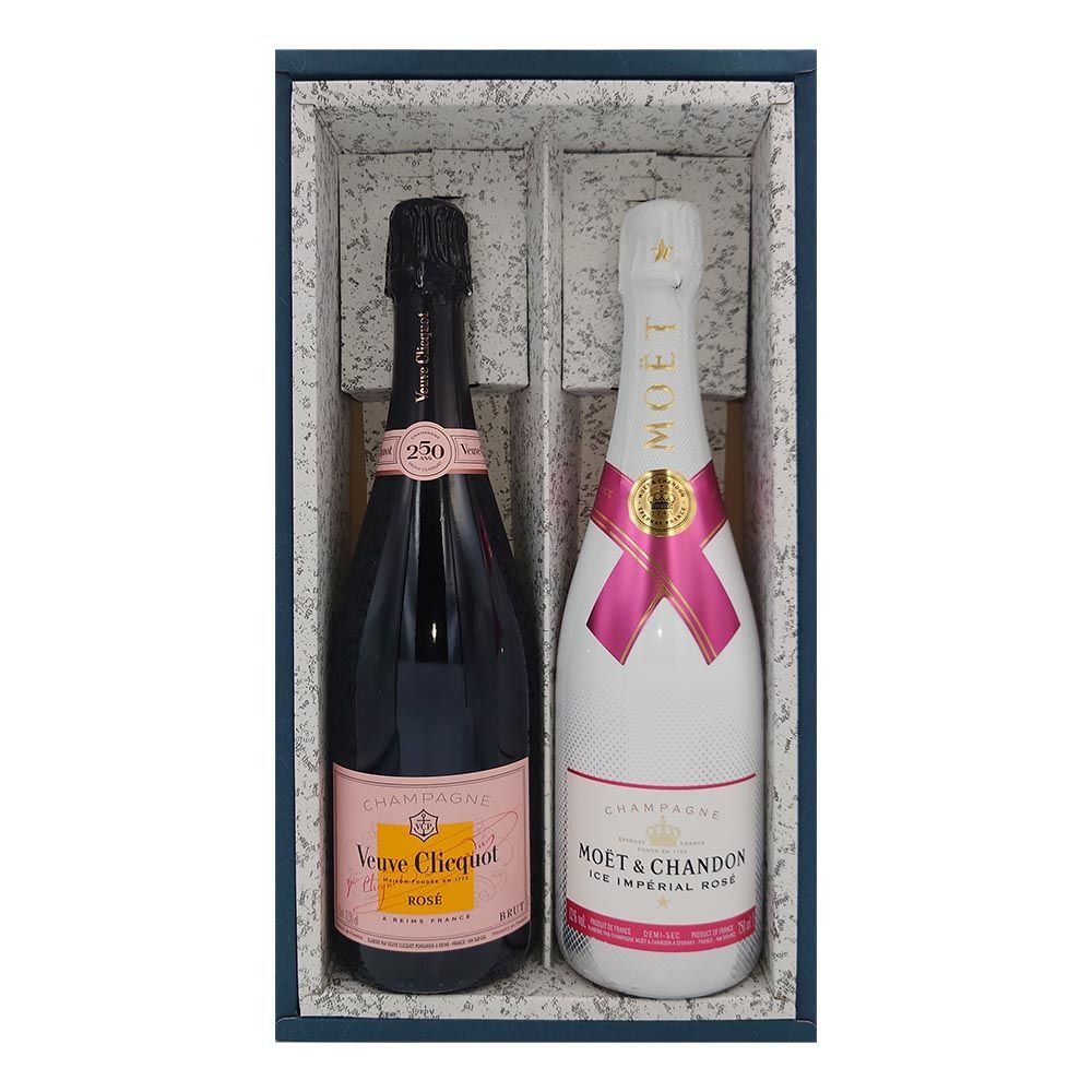ヴーヴクリコ＆モエ シャンドン ロゼ2本セット ギフトに - メルカリ