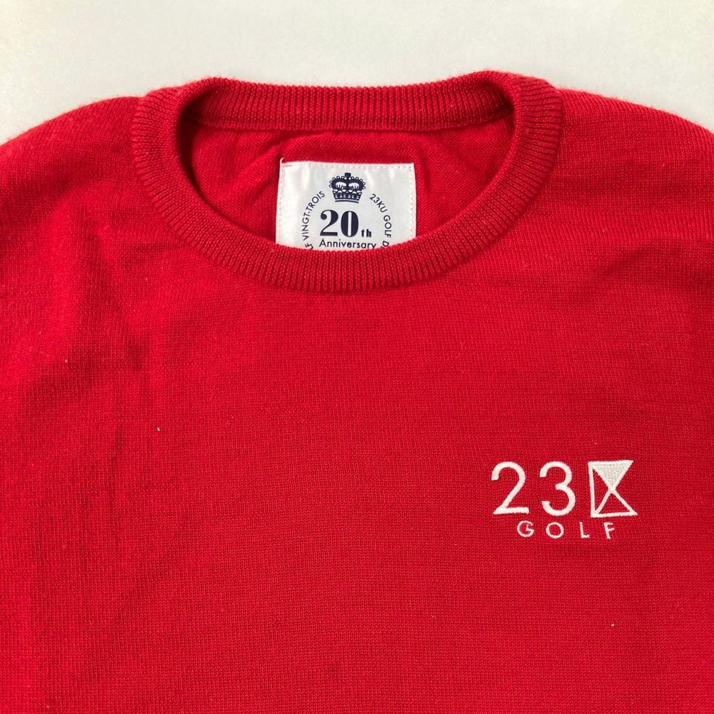 23区 - 23区GOLF 定価2.4万 天竺インターシャ ニット Ⅱ ピンク ゴルフウェア 23区GOLF / ニジュウサンンクゴルフ （レディース