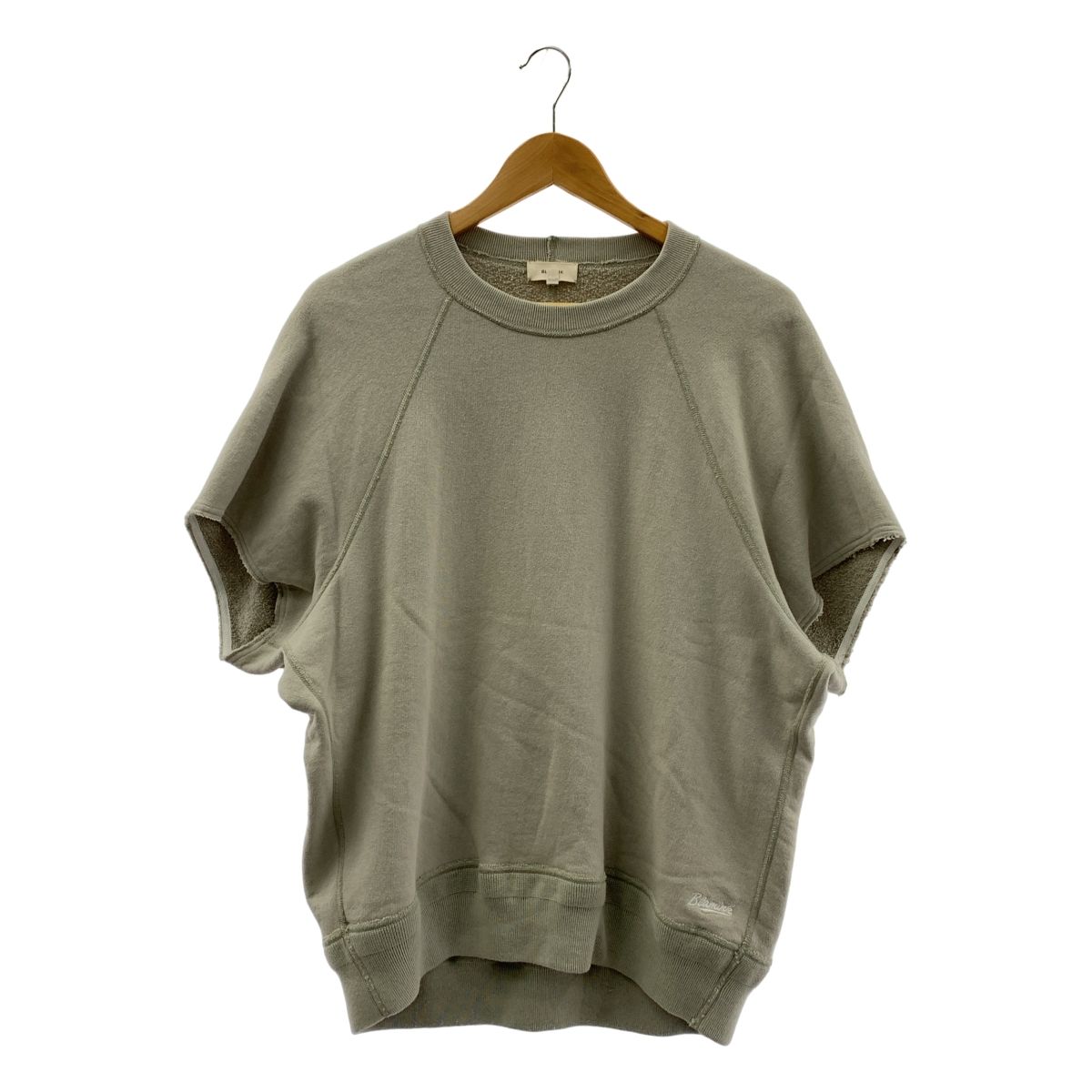 BLAMINK | ブラミンク | 吊り裏毛ロゴショートスリーブ半袖スウェット | 1 | カーキ | レディース