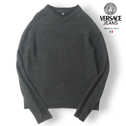 VERSACE JEANS COUTURE ニットセーター 美品 ヴェルサーチ VERSACE