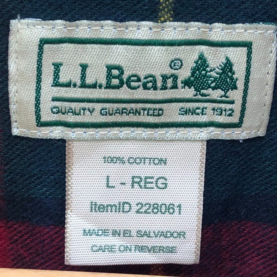 00s L.Lbean エルエルビーン 半袖　コットン　チェック　BDシャツ L.L.Bean 100% LINEN B.D S/S SHIRTS エルエルビーン リネン素材