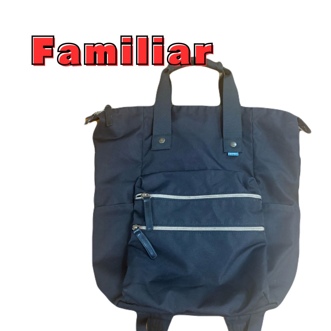 【familiar】マザーズバッグ ★ ネイビー チェック ★青 familiar（マザーズバッグ）のフリマアイテム一覧